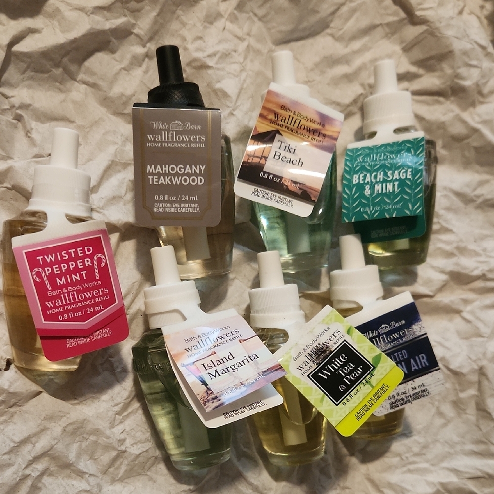 White Barn Wallflowers Fragrance Collection - Pink, Green, Blue, White